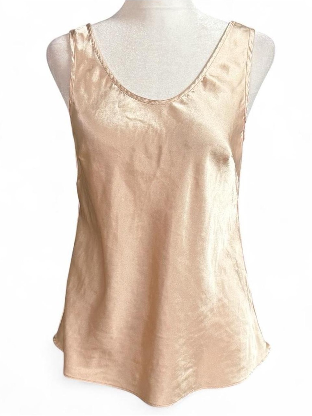 Vintage Cabernet Champagne Satin Camisole Tank Top Small